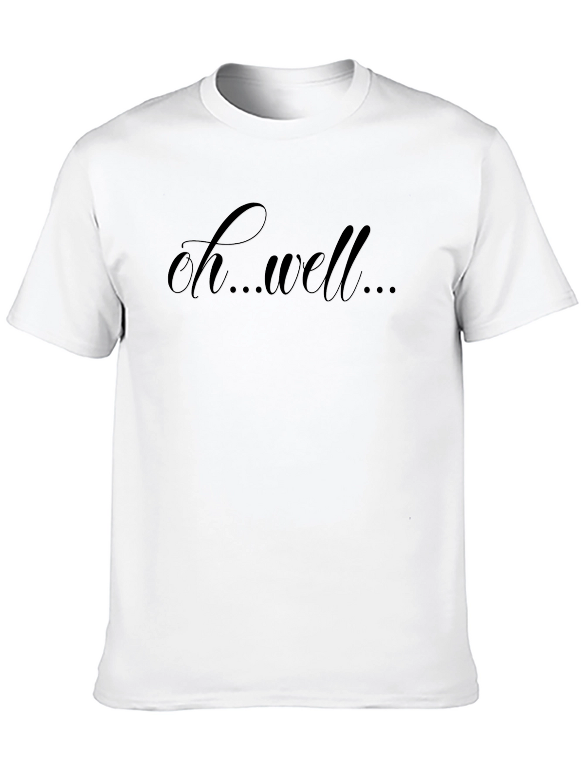 Oh Well Black Graphic Tee