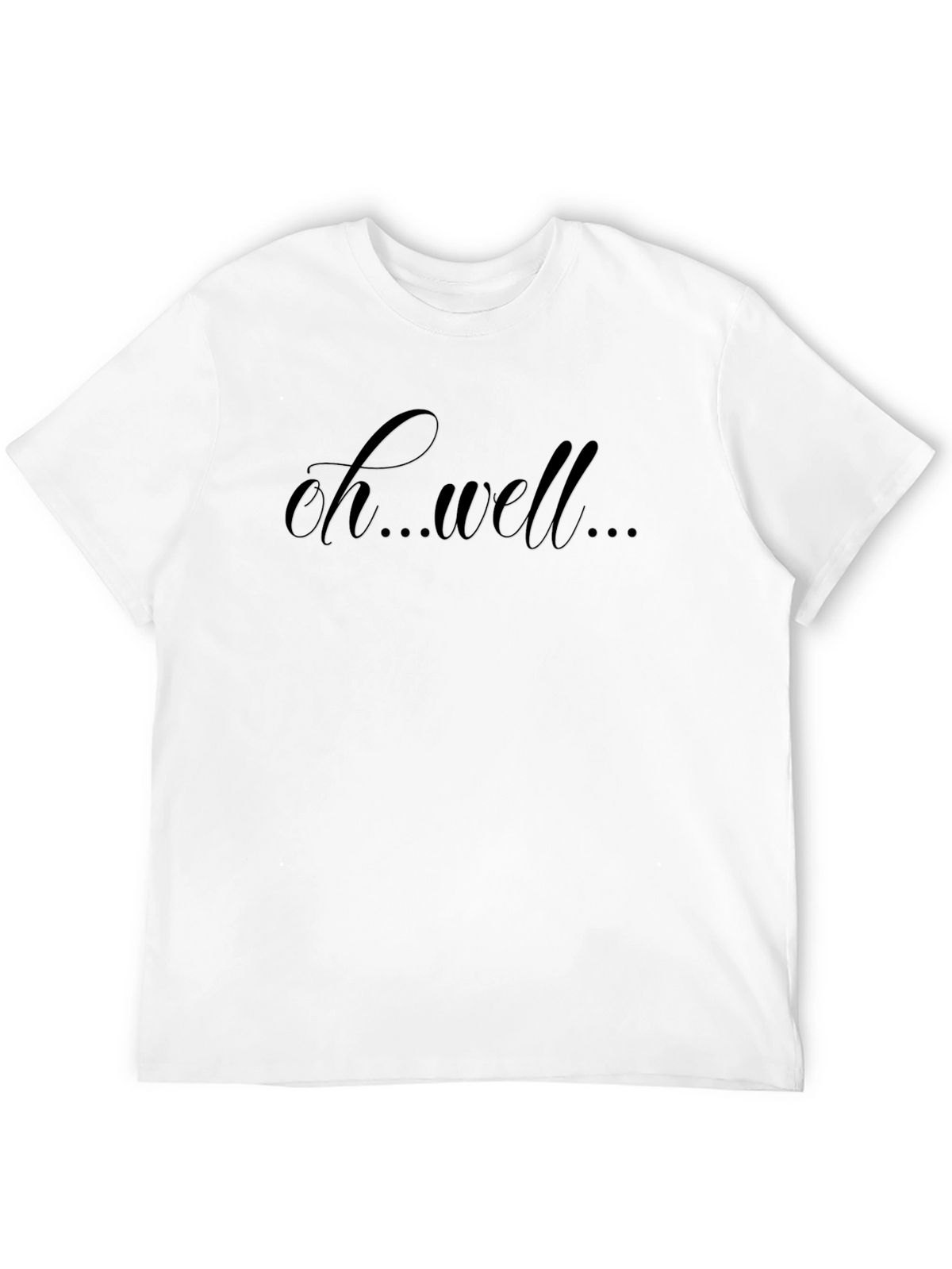 Oh Well Black Graphic Tee