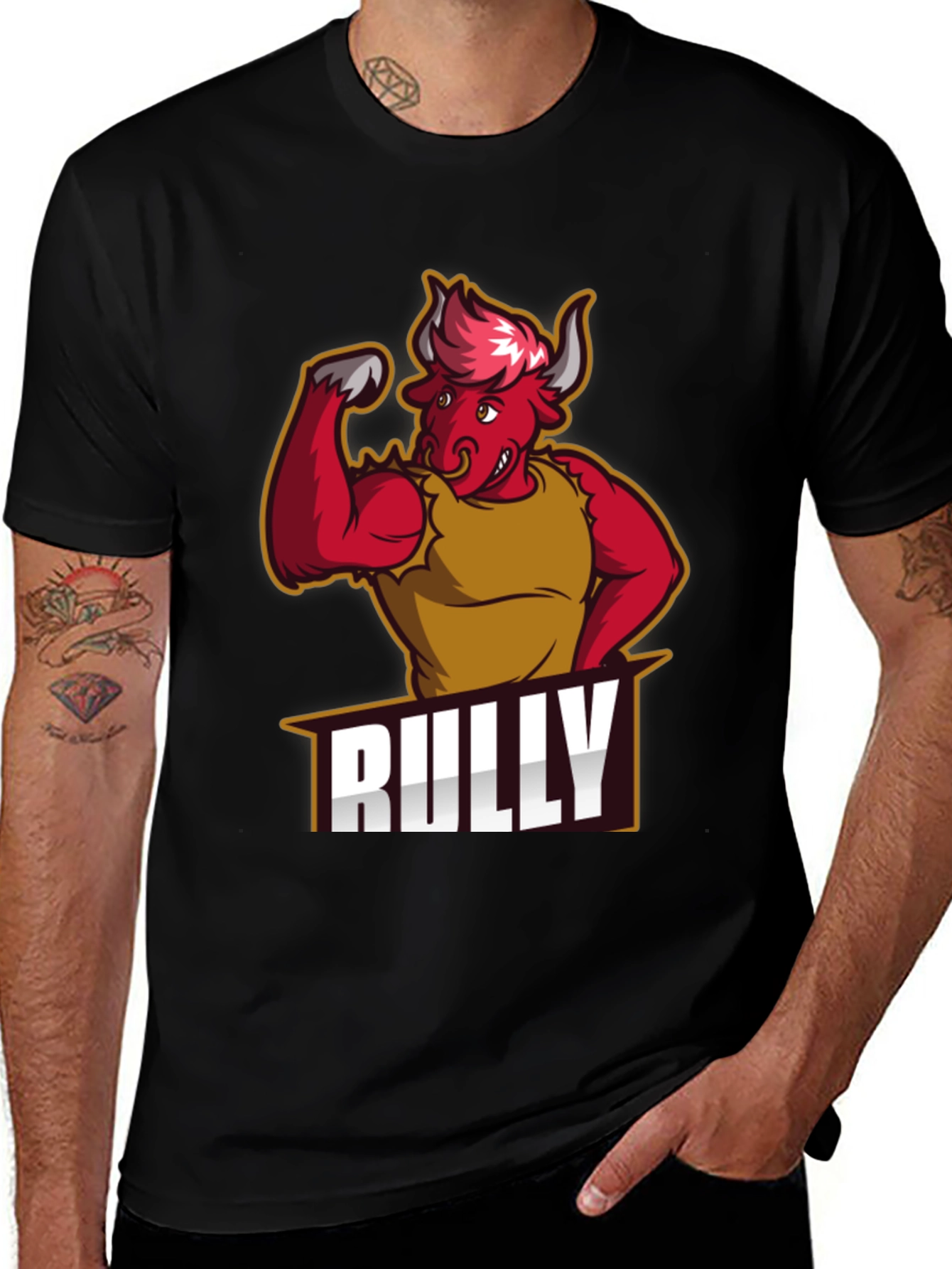 Bully Cartoon Graphic T-Shirt