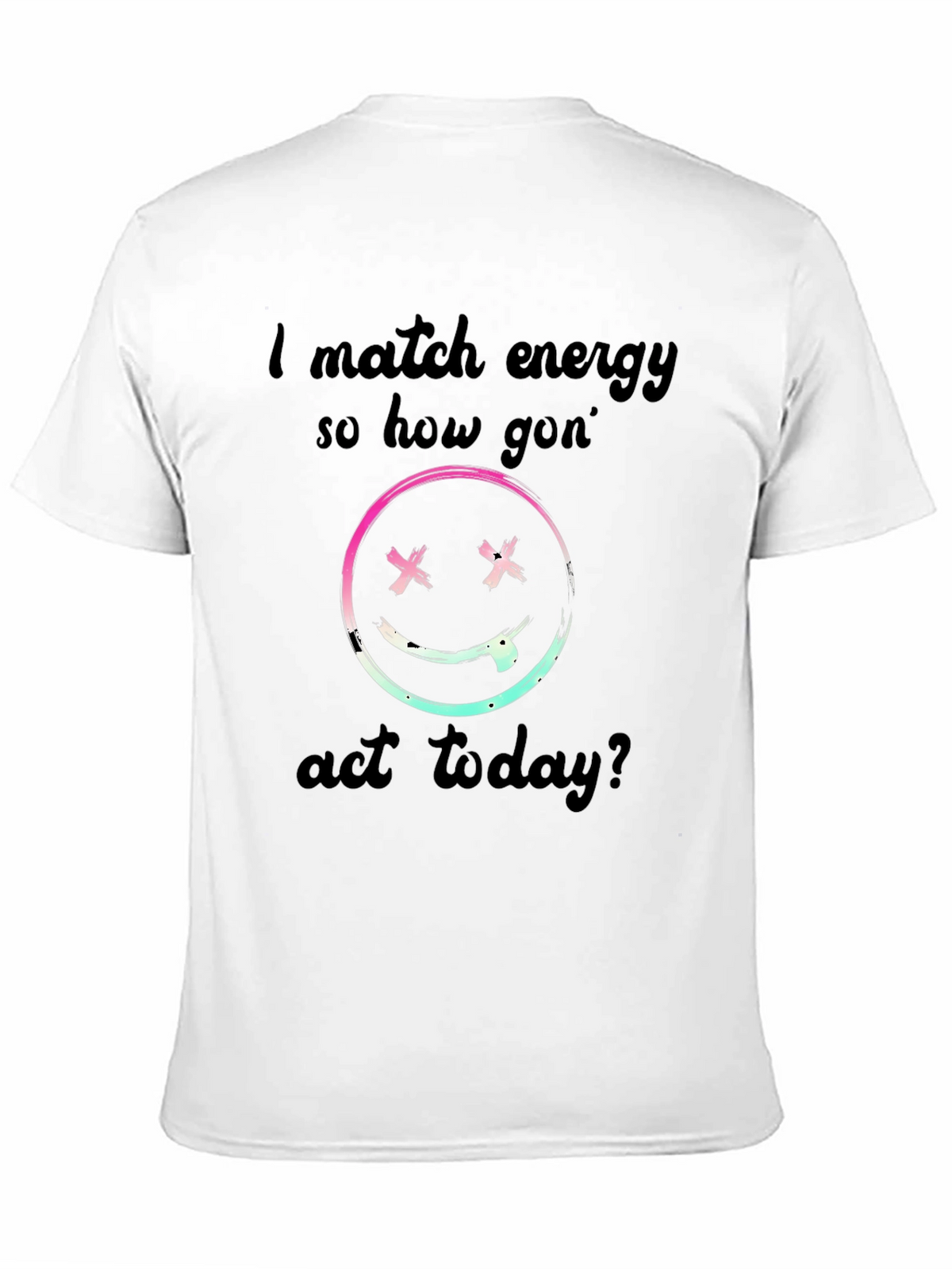 I Match Energy Graphic Black T-Shirt