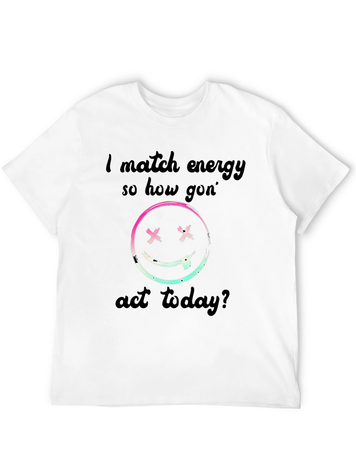 I Match Energy Graphic Black T-Shirt