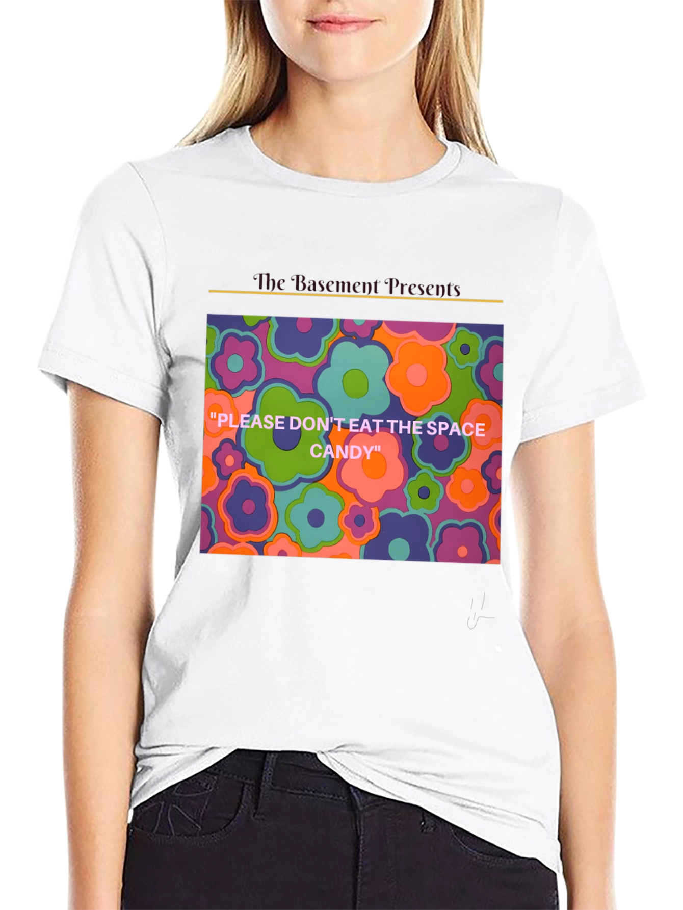 Psychedelic Floral T-Shirt - Space Candy Design