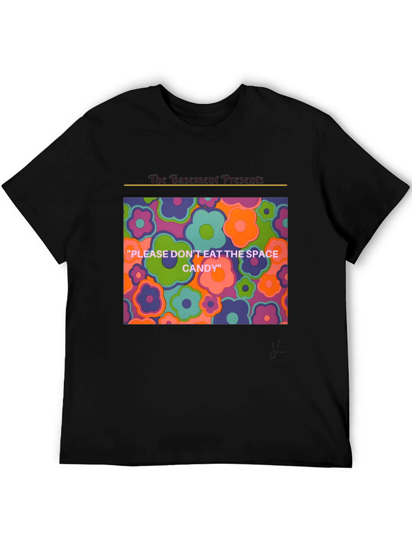Psychedelic Floral T-Shirt - Space Candy Design