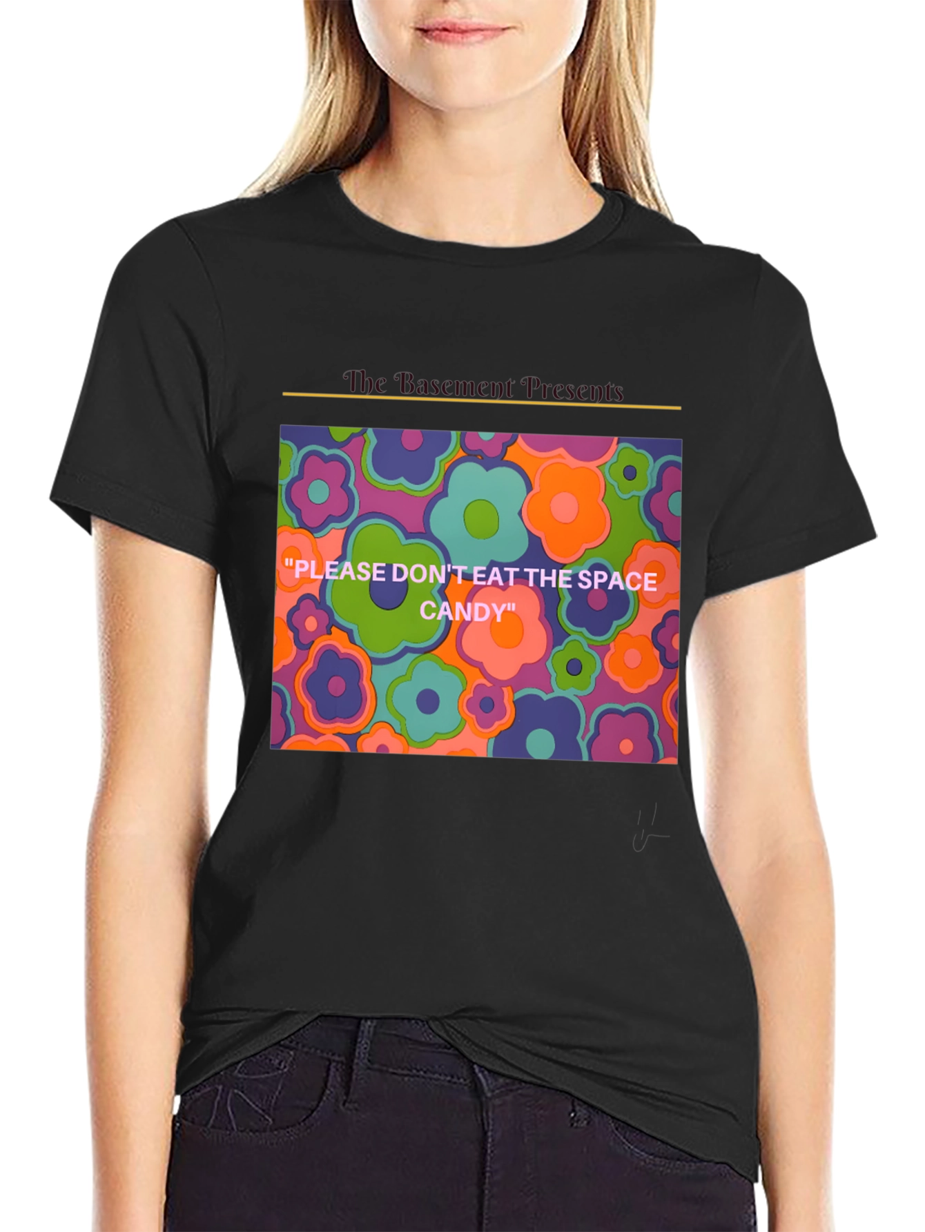 Psychedelic Floral T-Shirt - Space Candy Design