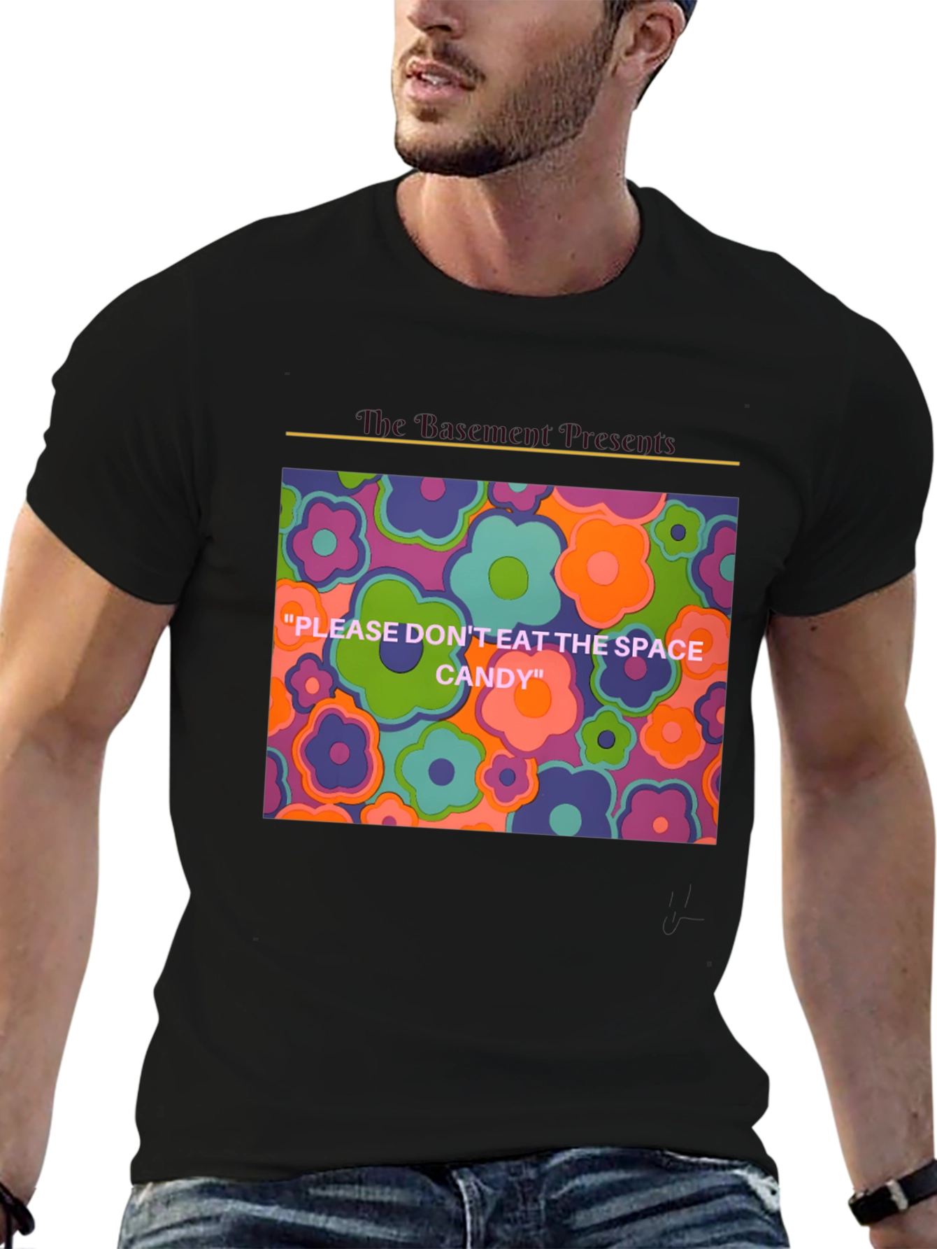 Psychedelic Floral T-Shirt - Space Candy Design