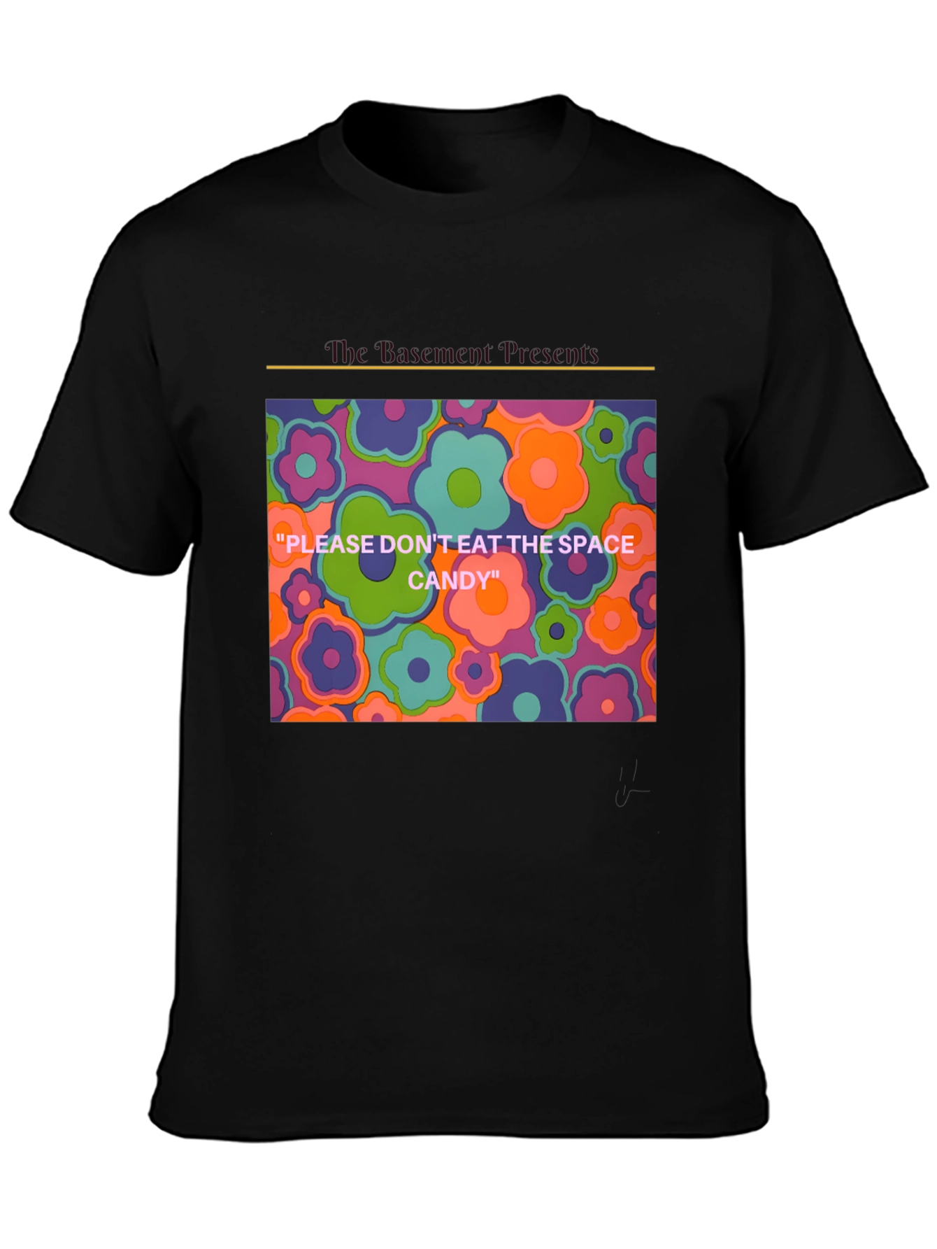 Psychedelic Floral T-Shirt - Space Candy Design