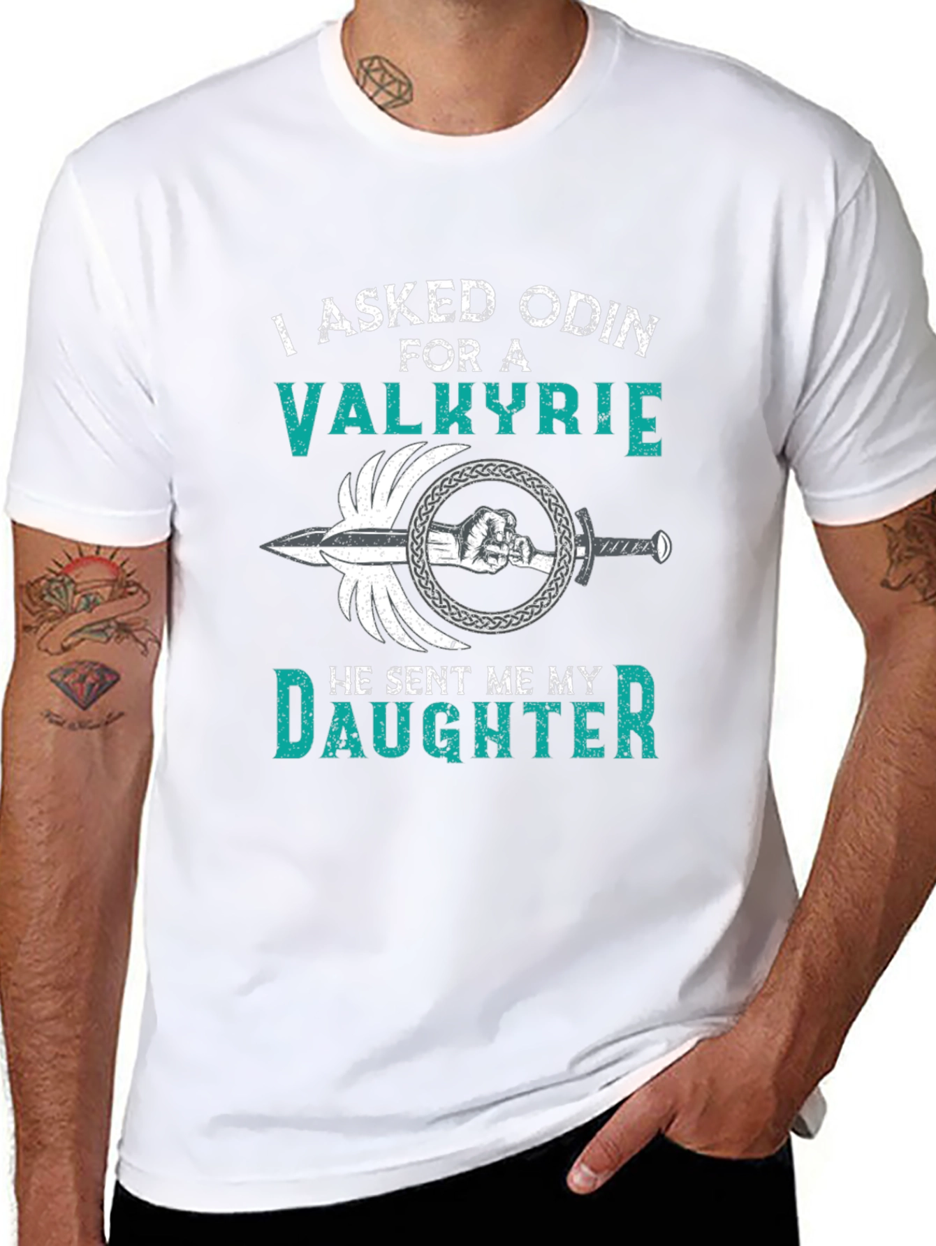 Viking Dad T-Shirt - Valkyrie Daughter