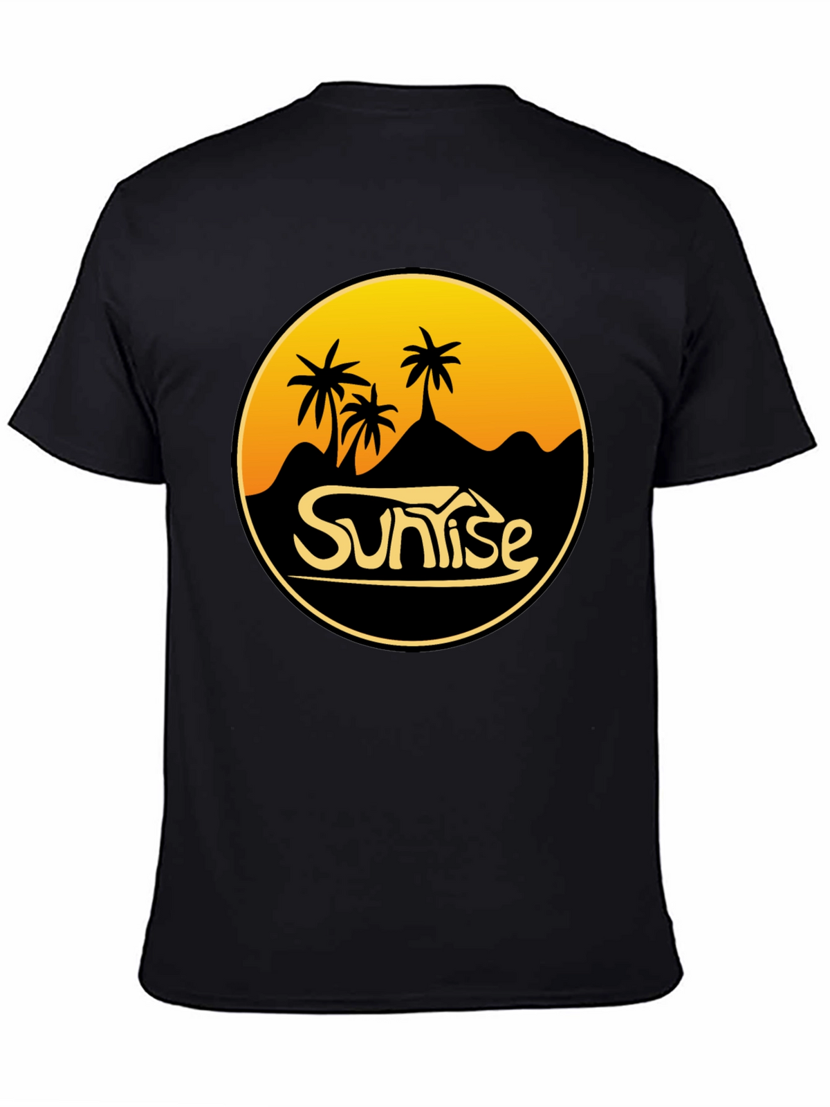 Sunrise Palm Tree Graphic T-Shirt - Coastal Vibes