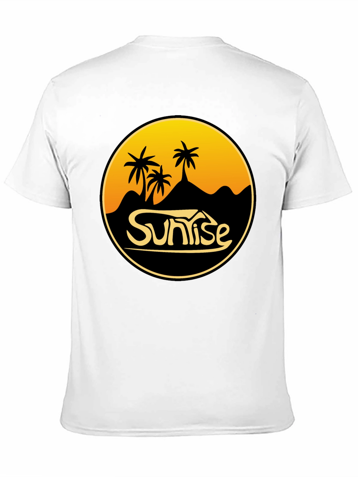Sunrise Palm Tree Graphic T-Shirt - Coastal Vibes