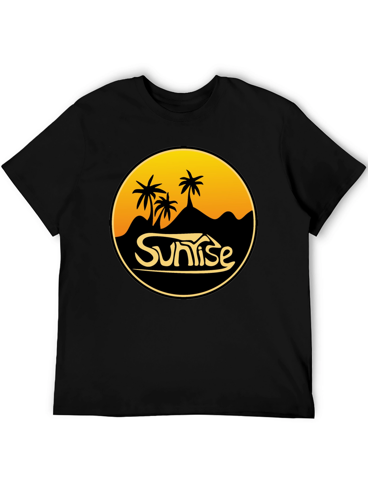 Sunrise Palm Tree Graphic T-Shirt - Coastal Vibes