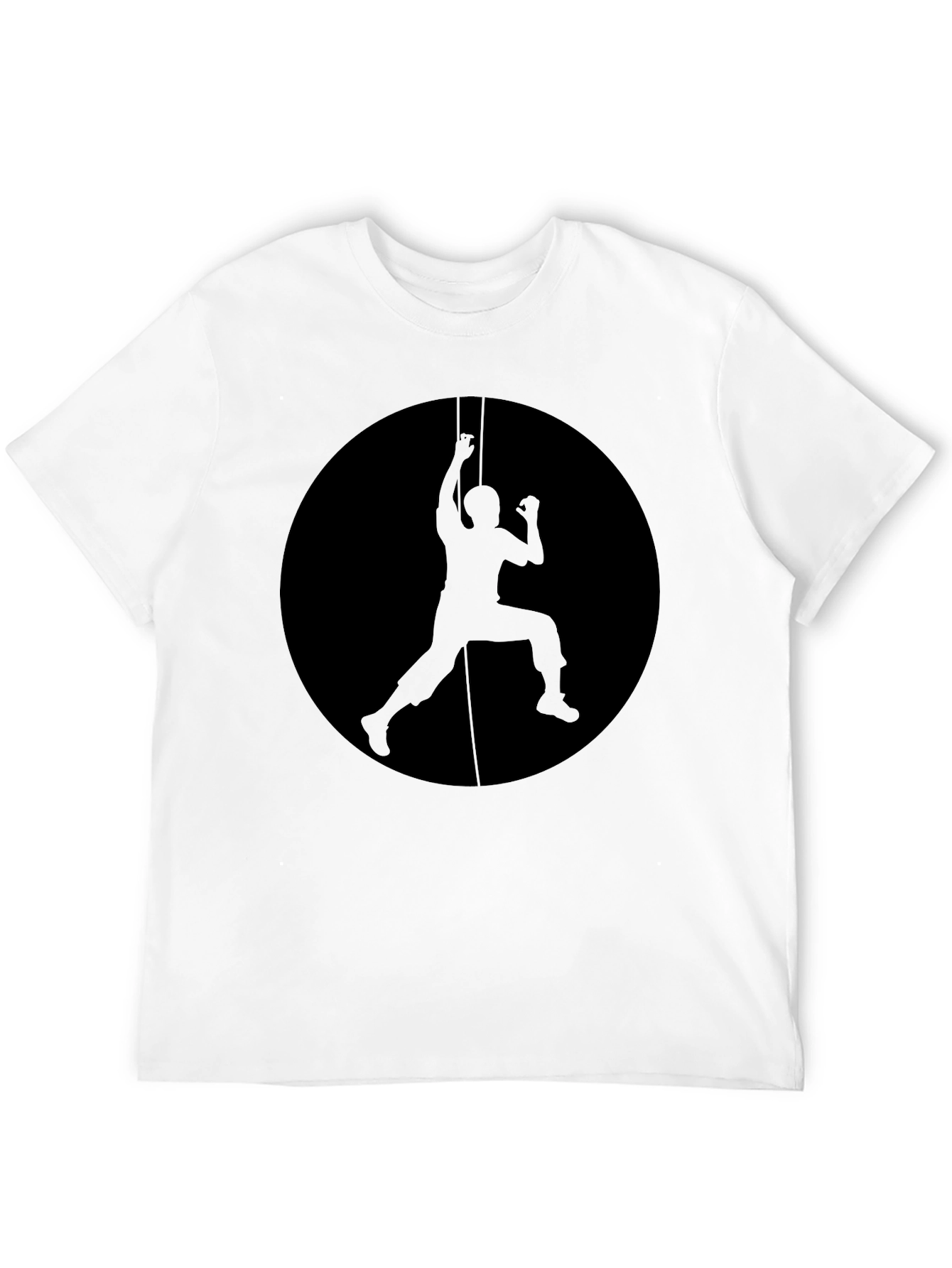Climbing Silhouette Graphic Black T-Shirt