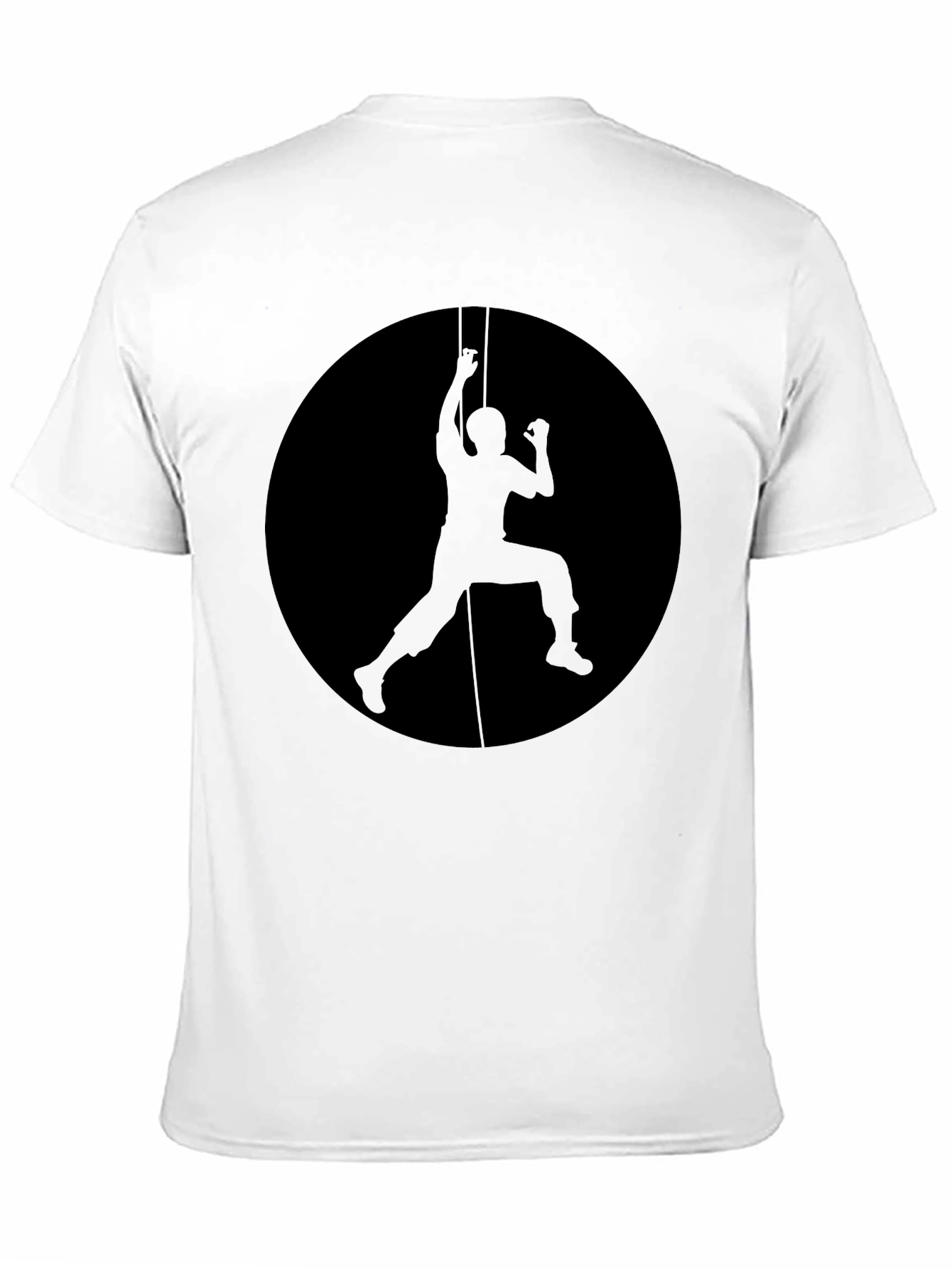 Climbing Silhouette Graphic Black T-Shirt