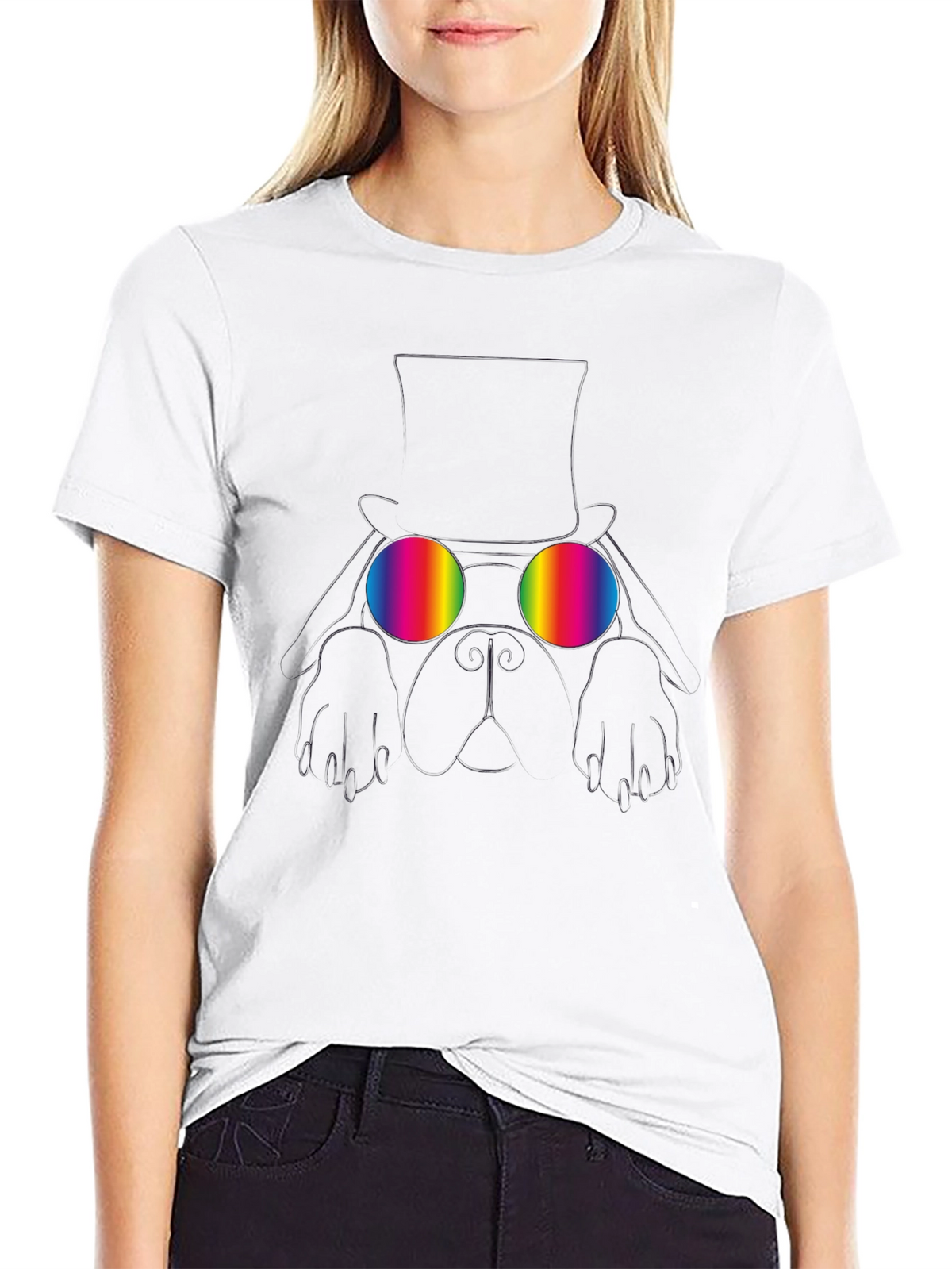 Rainbow Glasses Graphic Tee
