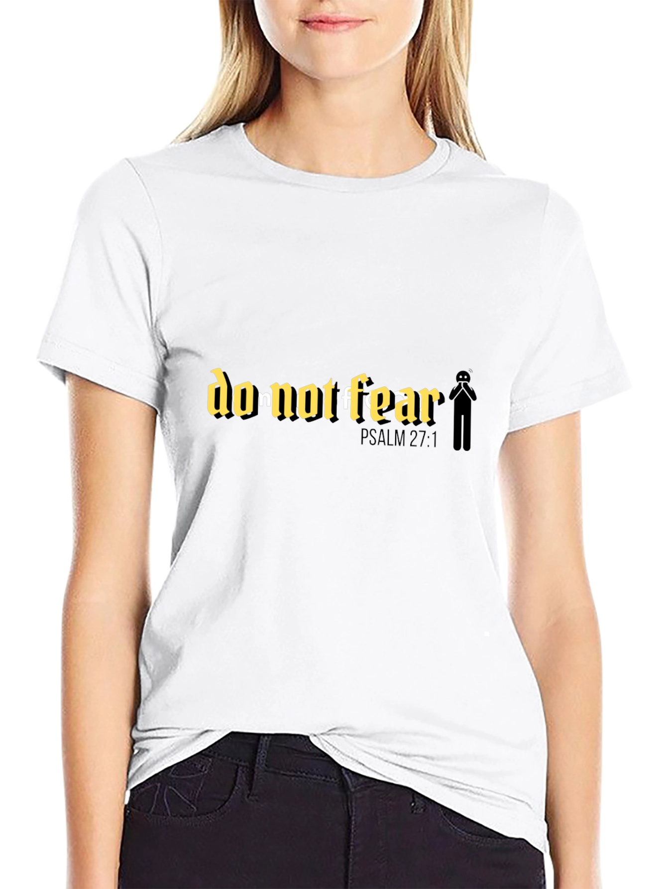 Do Not Fear T-Shirt: Religious Psalm 27:1 Faith Tee