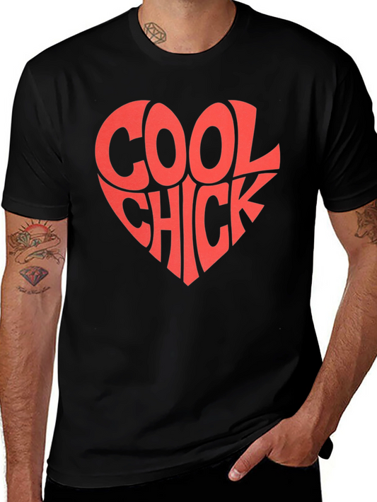 Cool Chick Heart Graphic Tee - Trendy Casual Style