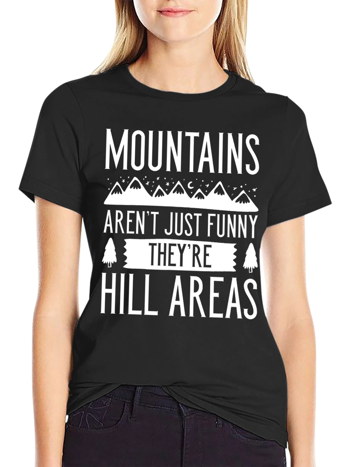 Mountains Hill Areas Funny Graphic T-Shirt