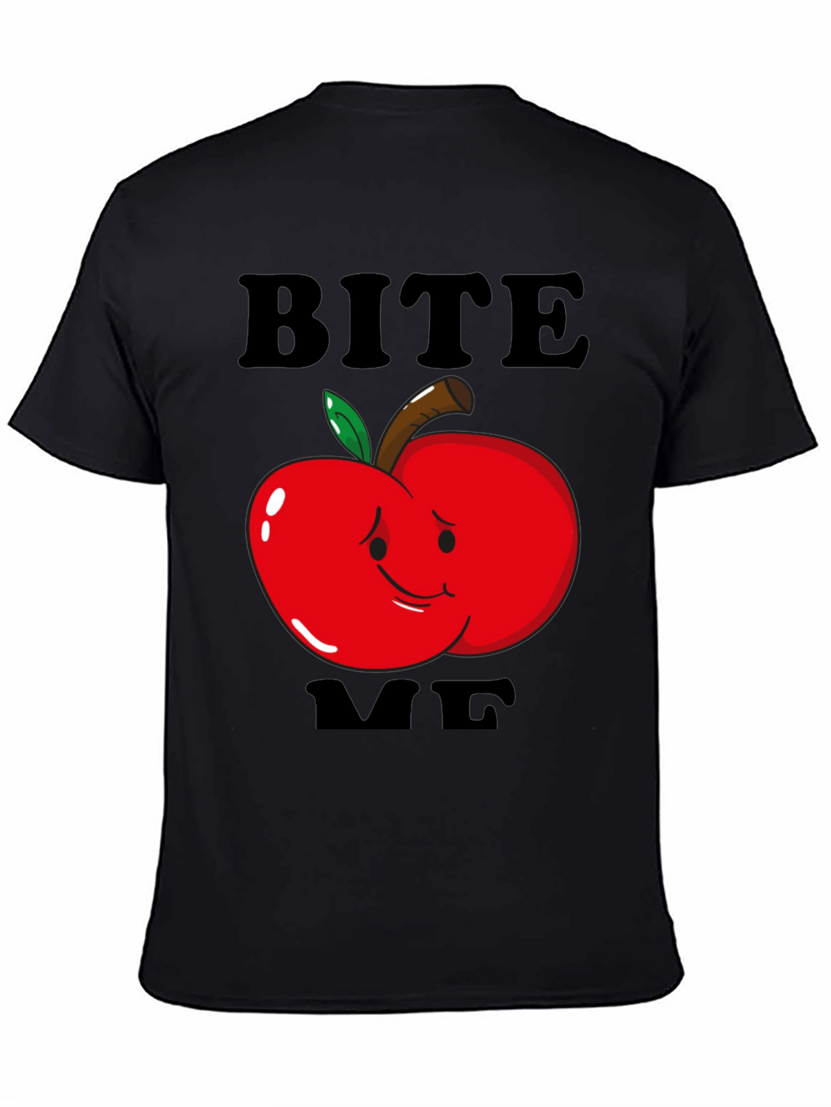 Bite Me Apple Graphic T-Shirt