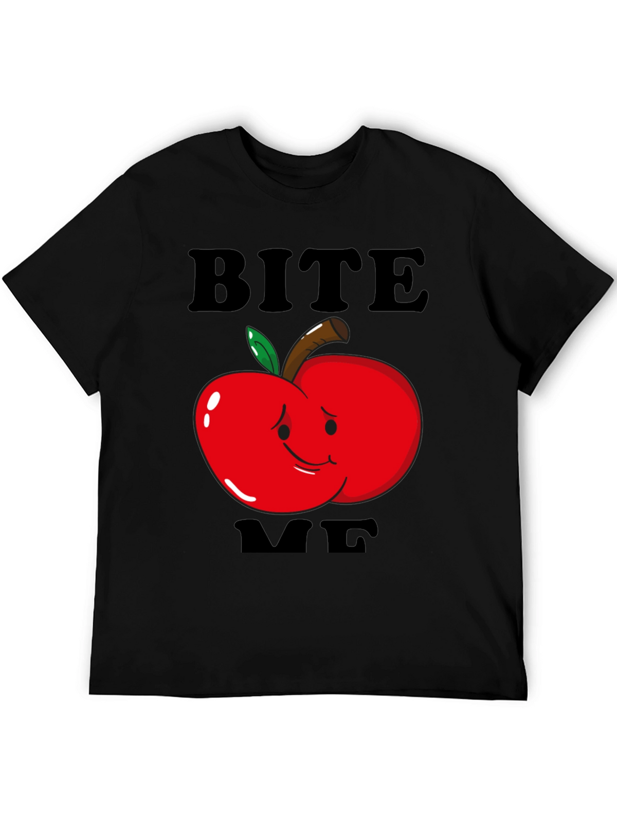 Bite Me Apple Graphic T-Shirt