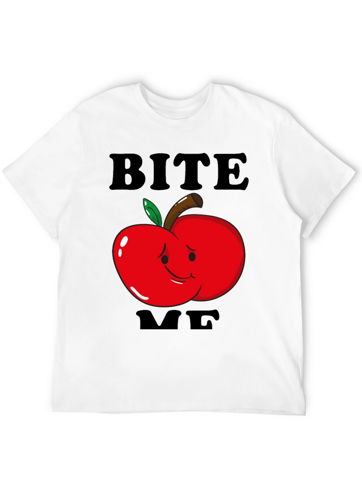 Bite Me Apple Graphic T-Shirt