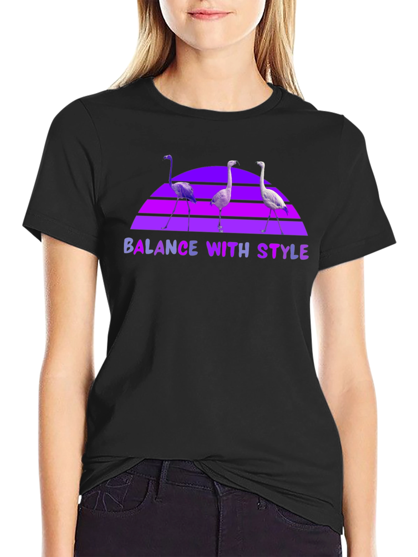 Balance With Style Flamingo T-Shirt