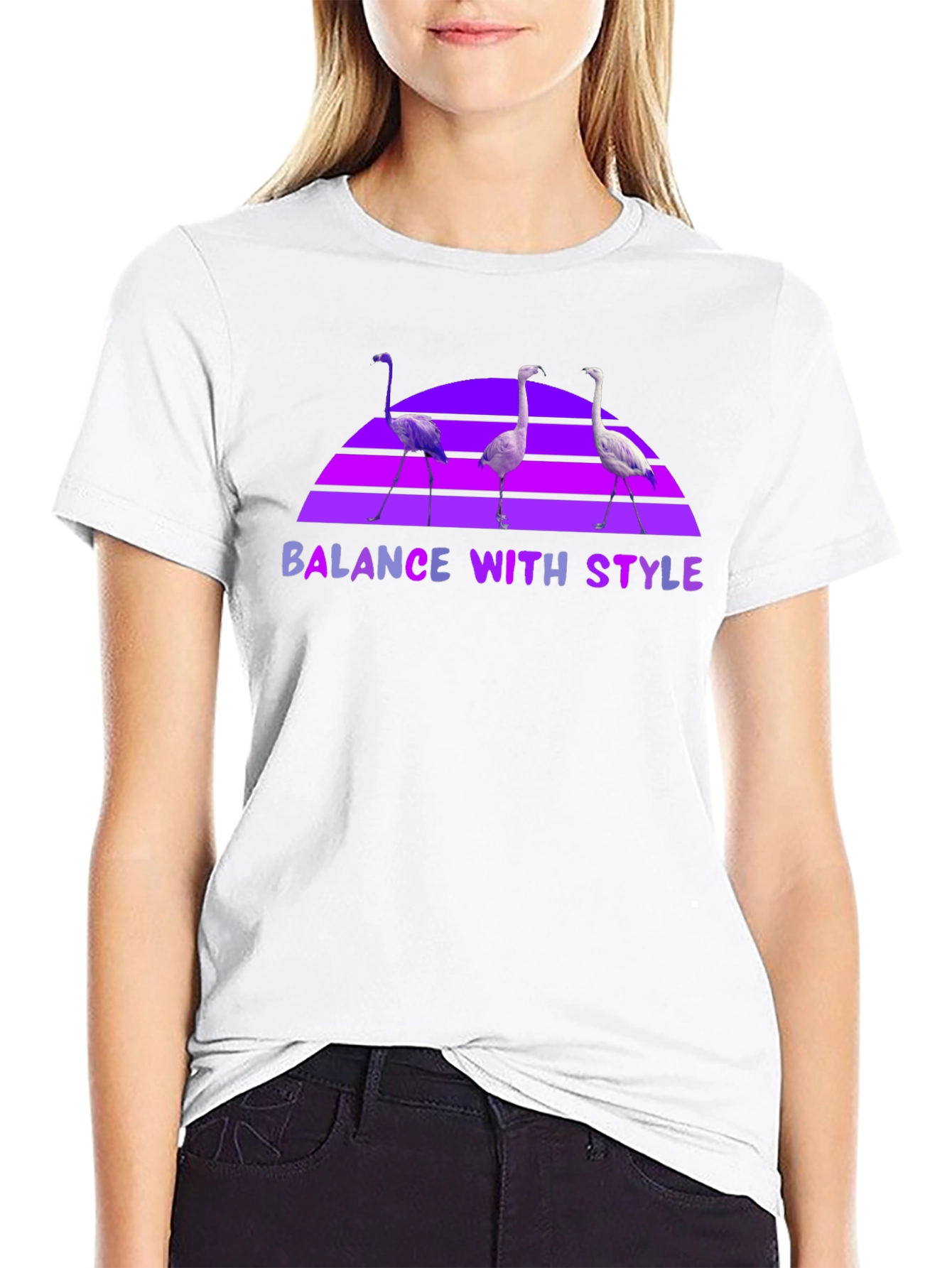 Balance With Style Flamingo T-Shirt