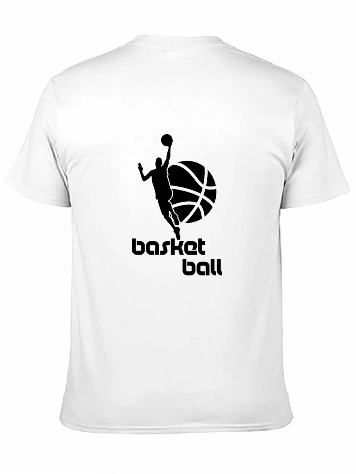 Mens Black Basketball Graphic Tee