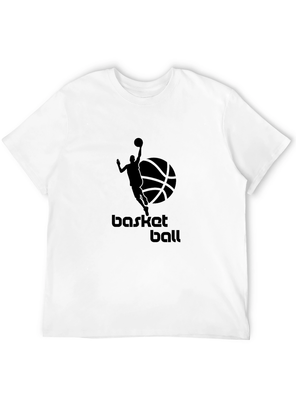 Mens Black Basketball Graphic Tee