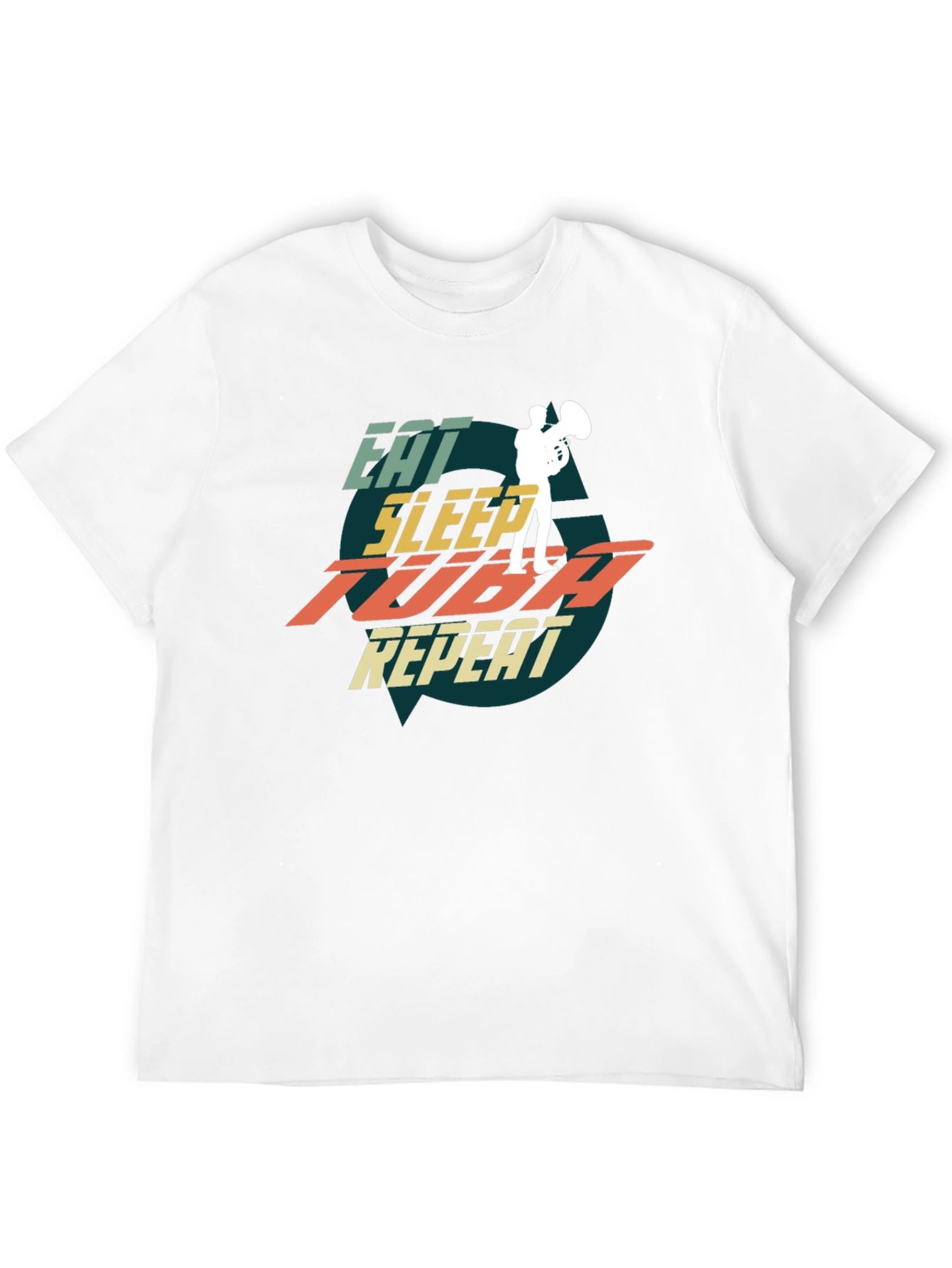 Eat Sleep Tuba Repeat Graphic Tee