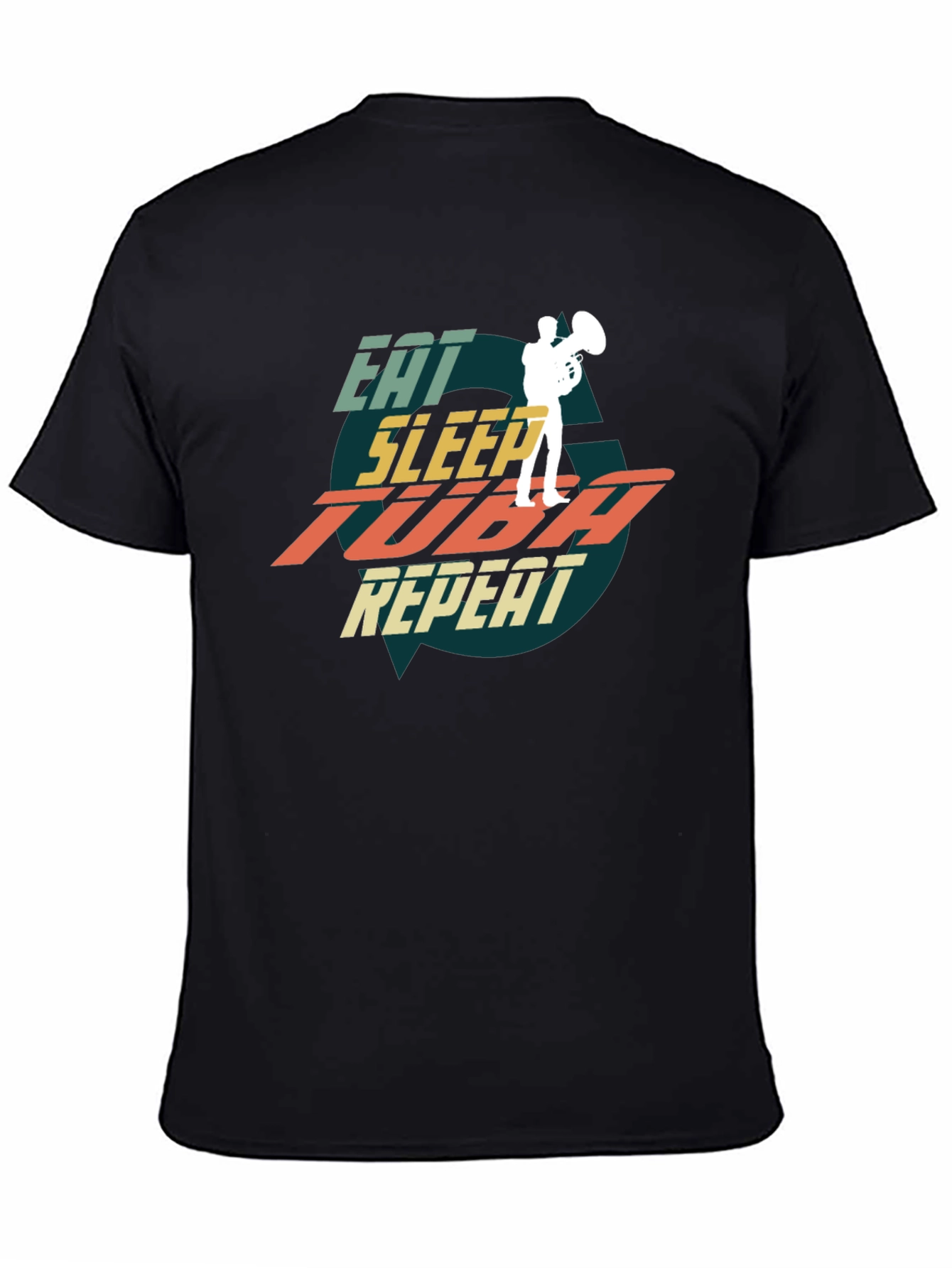 Eat Sleep Tuba Repeat Graphic Tee