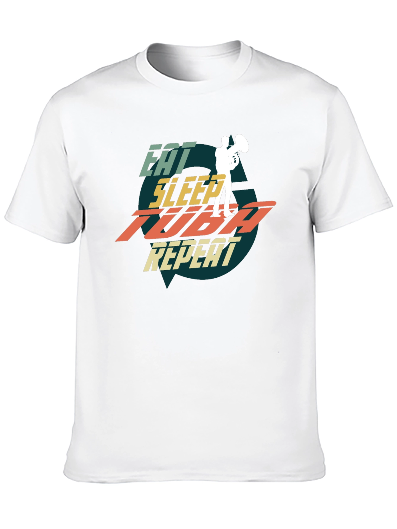 Eat Sleep Tuba Repeat Graphic Tee