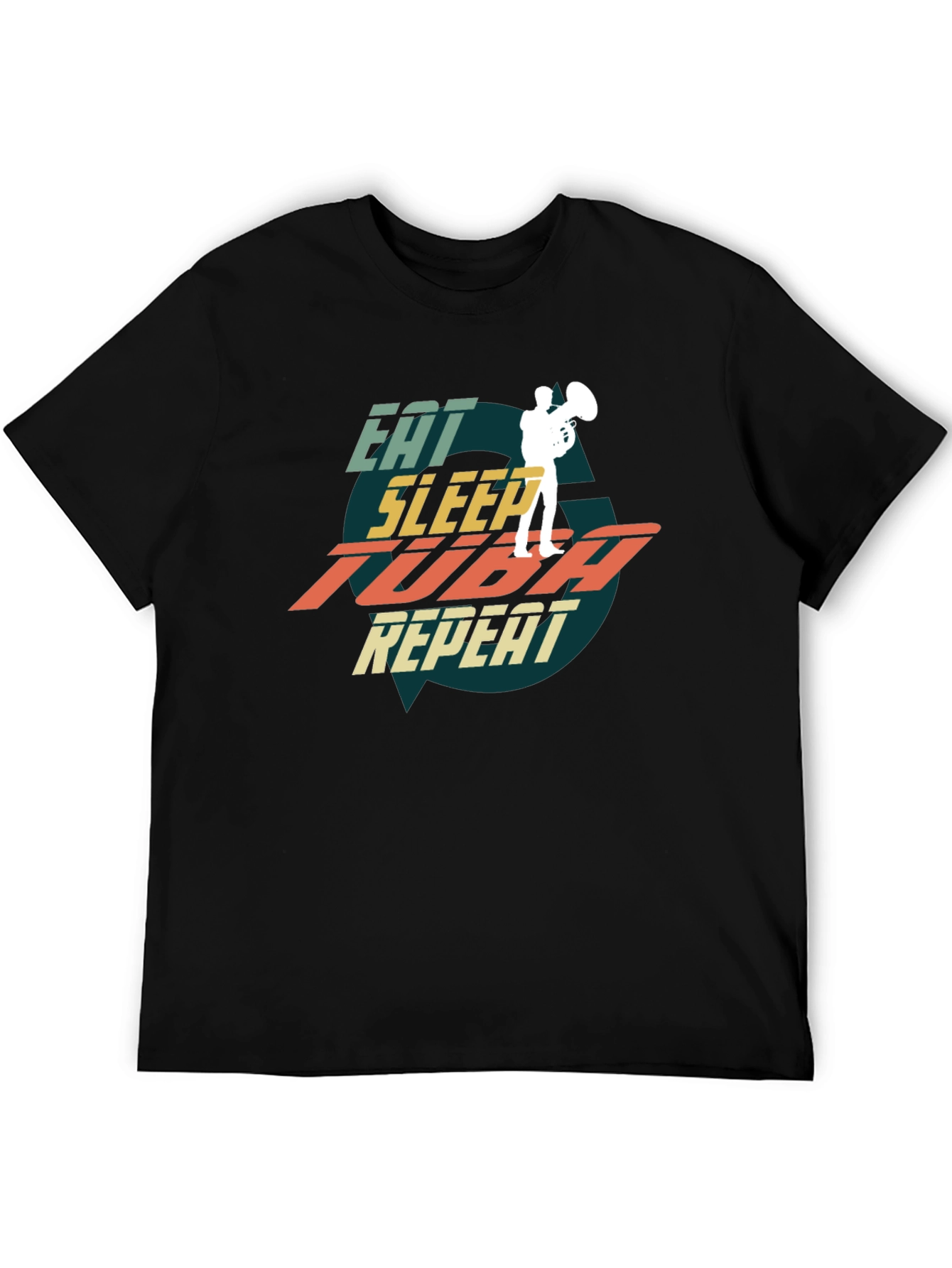 Eat Sleep Tuba Repeat Graphic Tee