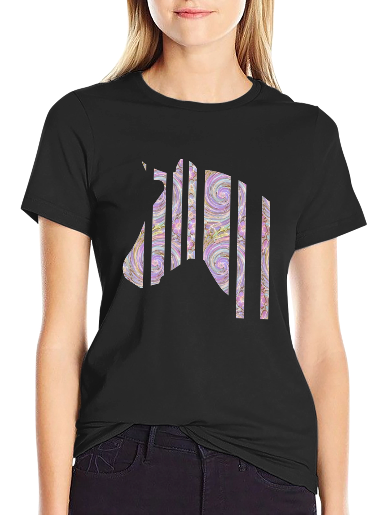 Abstract Zebra T-Shirt: Unique Graphic Tee