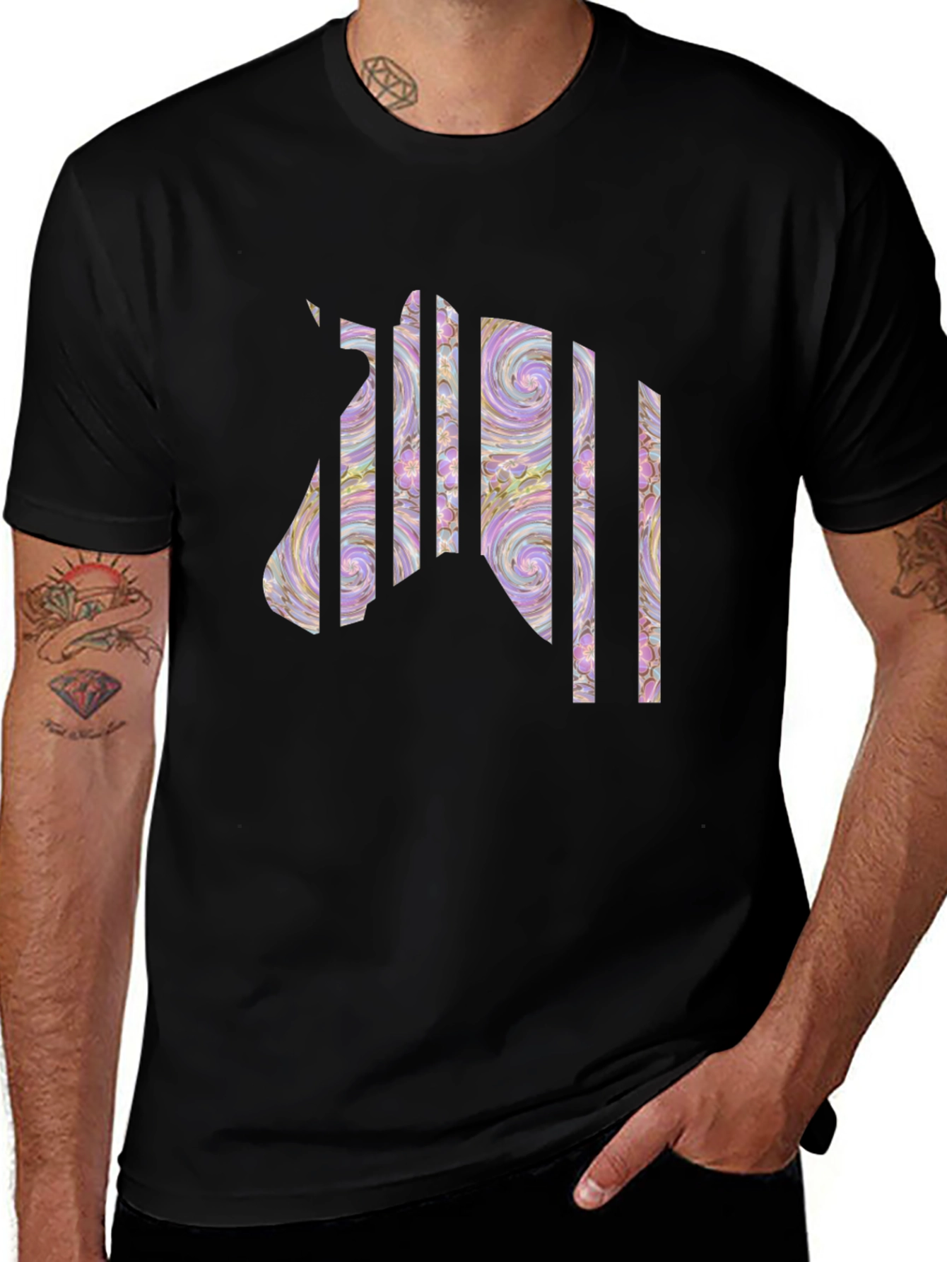 Abstract Zebra T-Shirt: Unique Graphic Tee