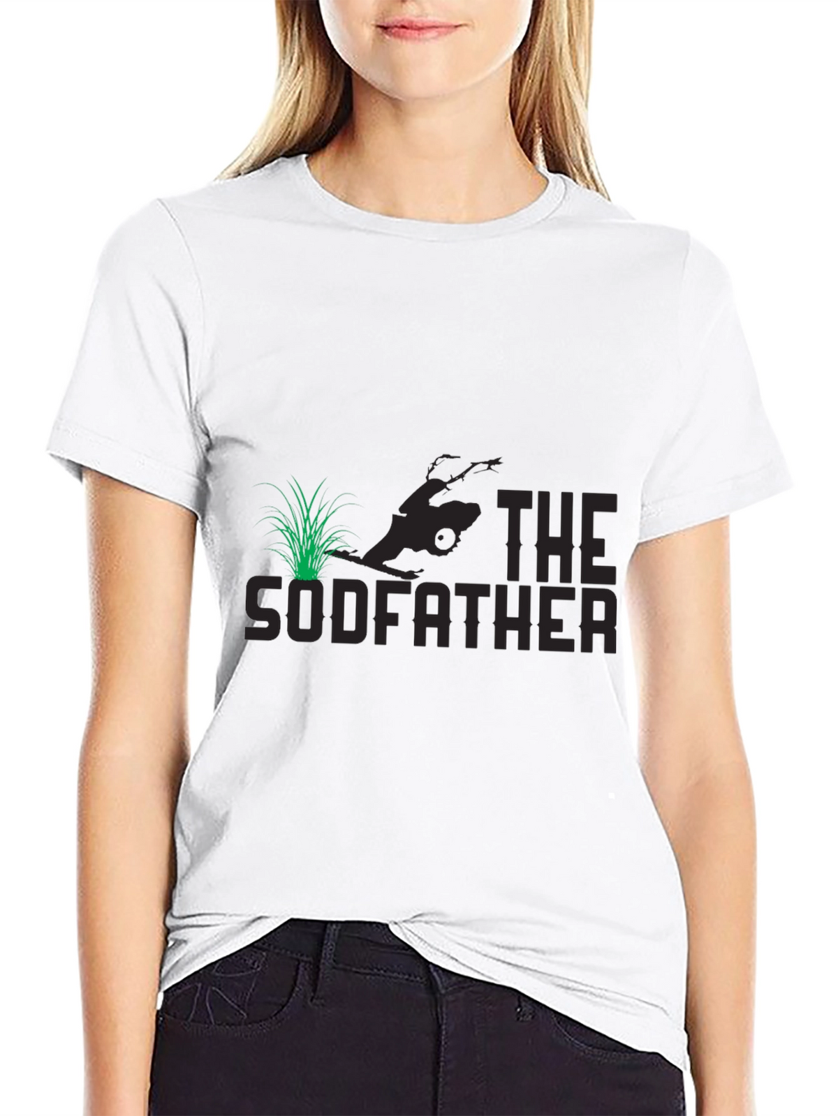 The Sodfather Funny Lawn Mowing T-Shirt