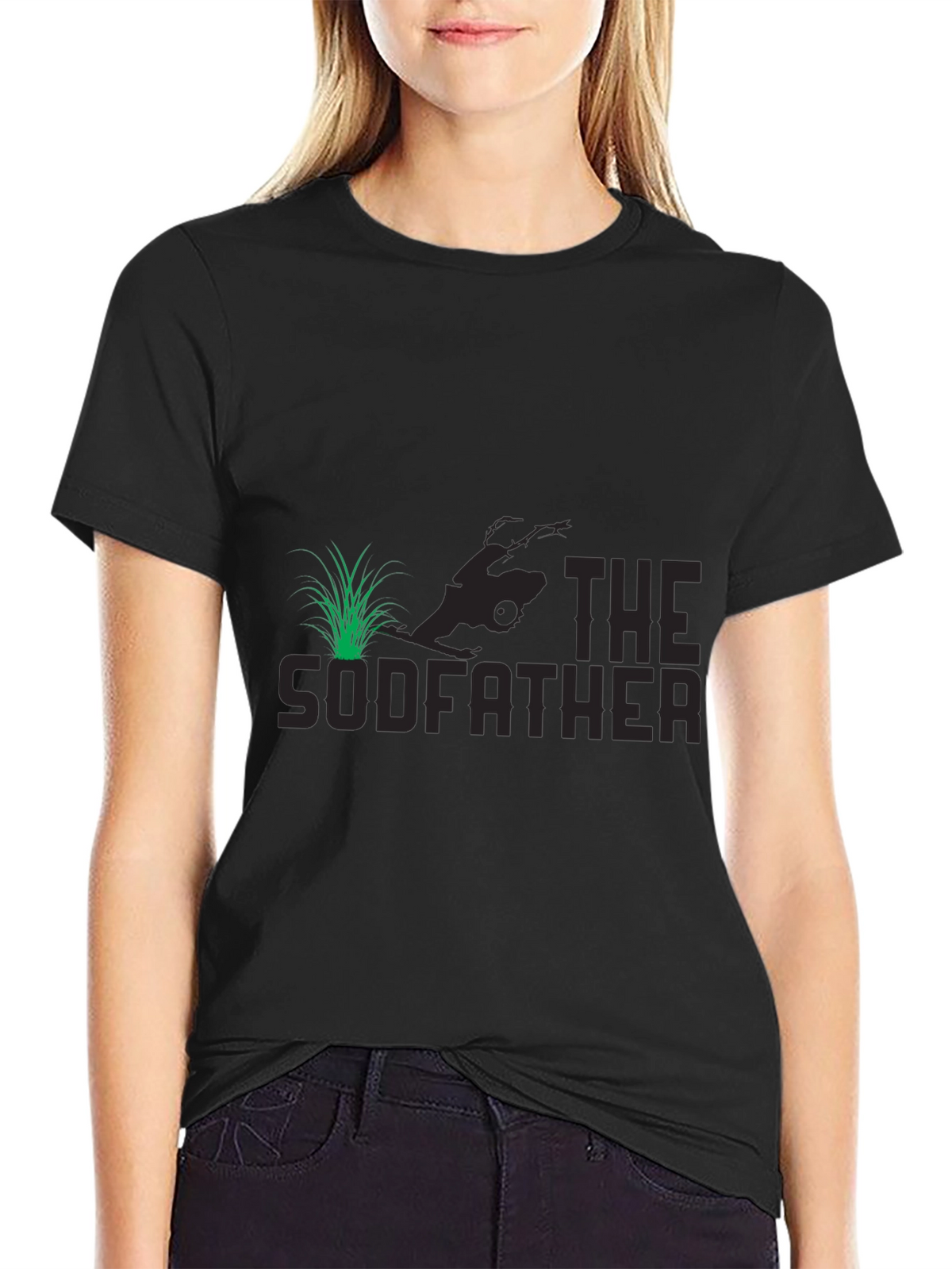The Sodfather Funny Lawn Mowing T-Shirt