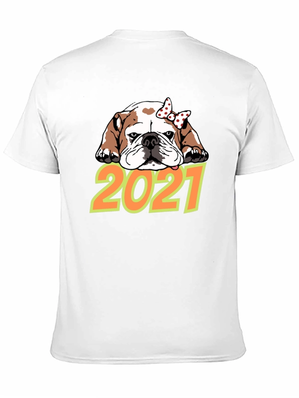 Bulldog 2021 T-Shirt Cute Dog Tee