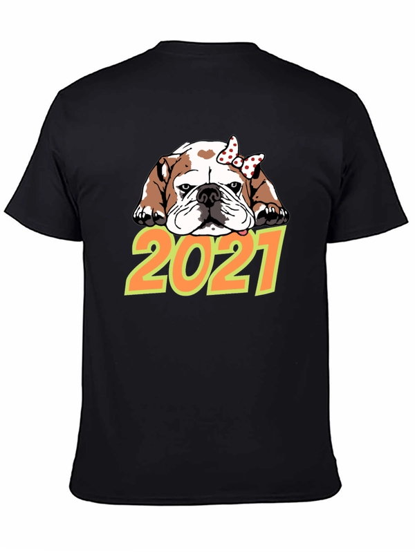 Bulldog 2021 T-Shirt Cute Dog Tee