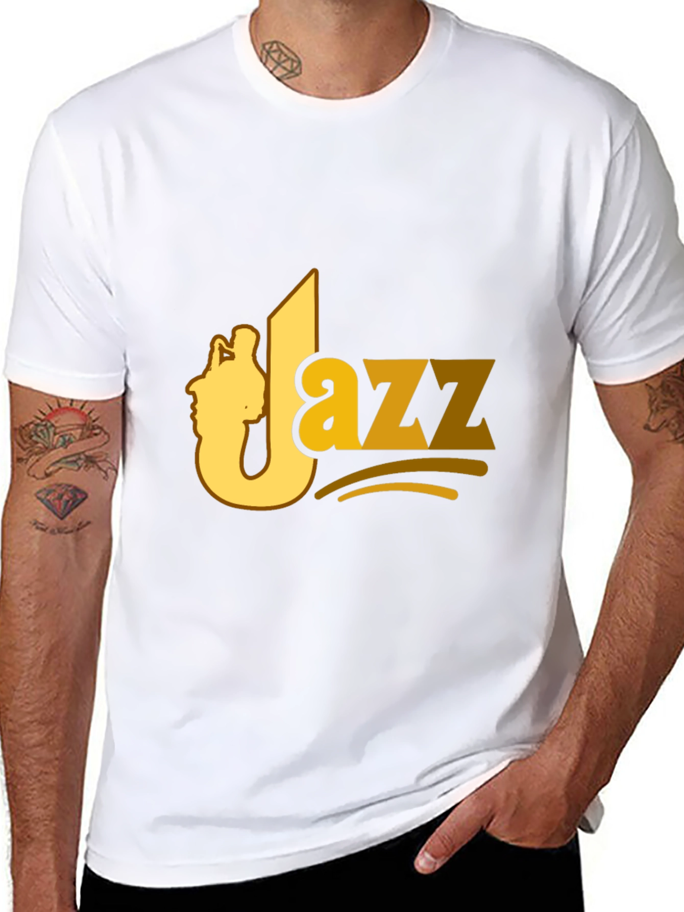 Cool Black Jazz Music T-Shirt
