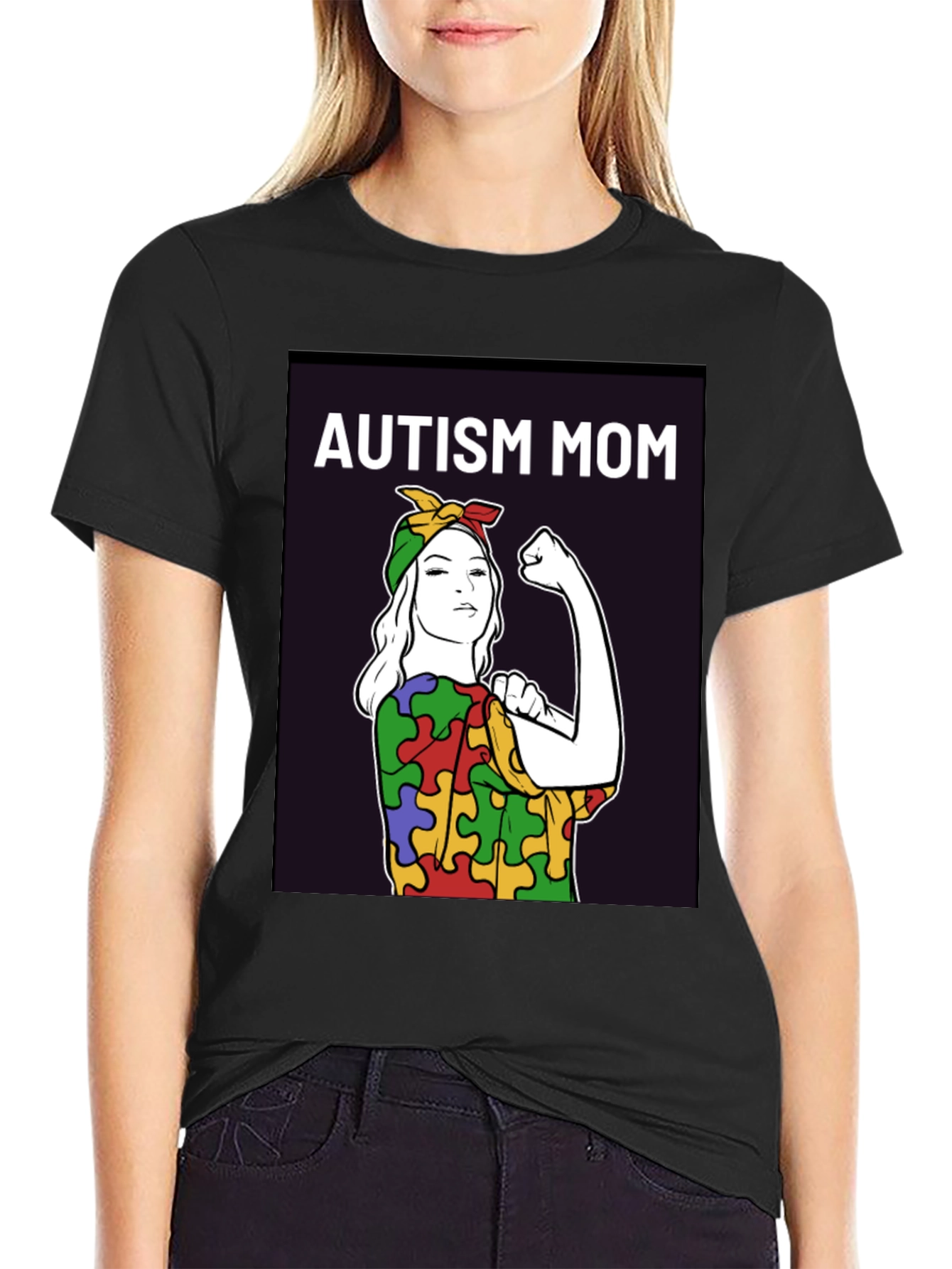 Autism Mom T-Shirt: Empowering Puzzle Piece Design