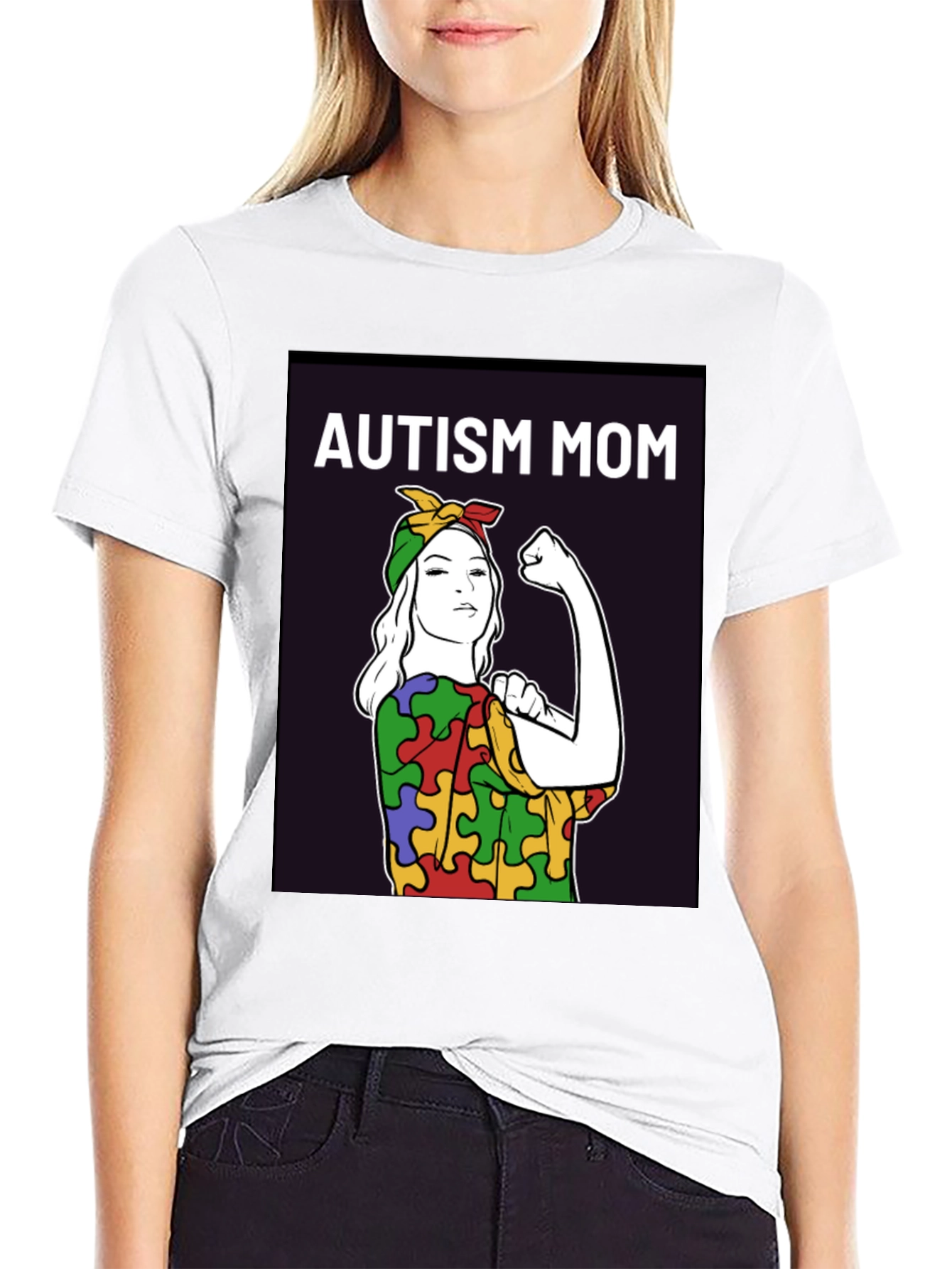 Autism Mom T-Shirt: Empowering Puzzle Piece Design