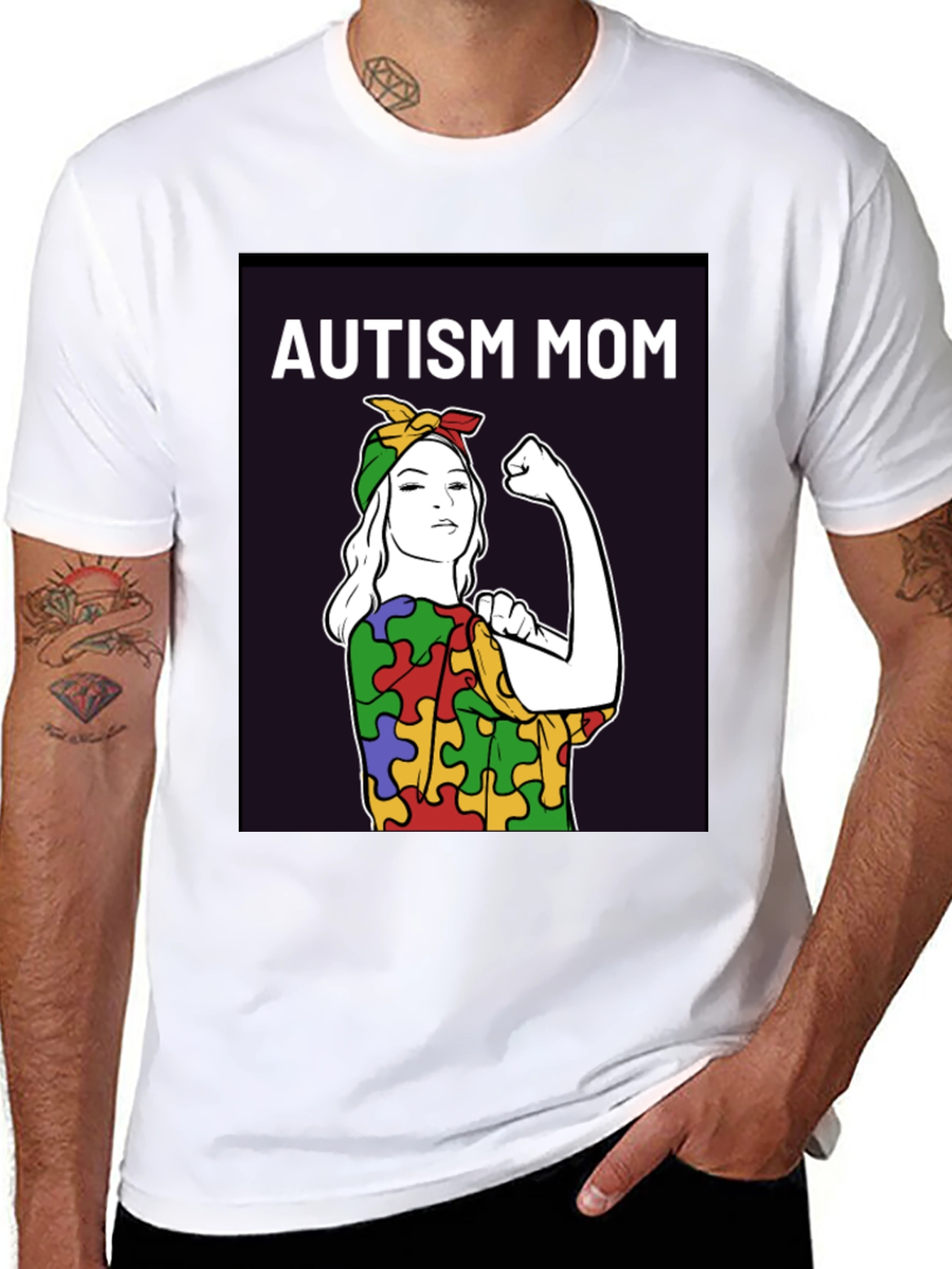 Autism Mom T-Shirt: Empowering Puzzle Piece Design