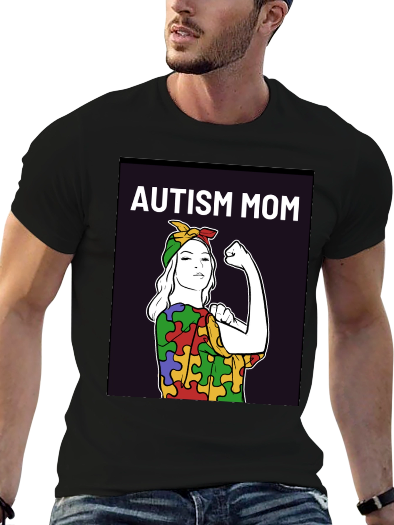Autism Mom T-Shirt: Empowering Puzzle Piece Design