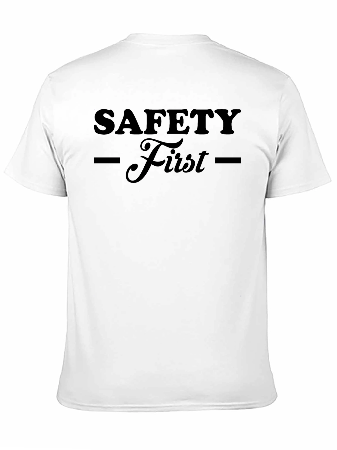 Safety First T-Shirt - Black Graphic Tee