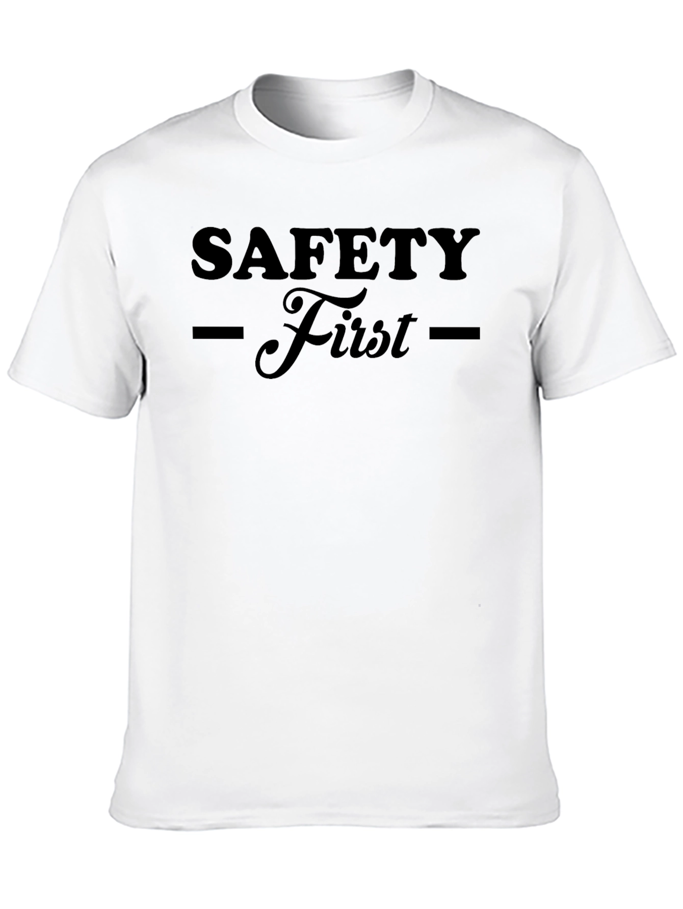 Safety First T-Shirt - Black Graphic Tee