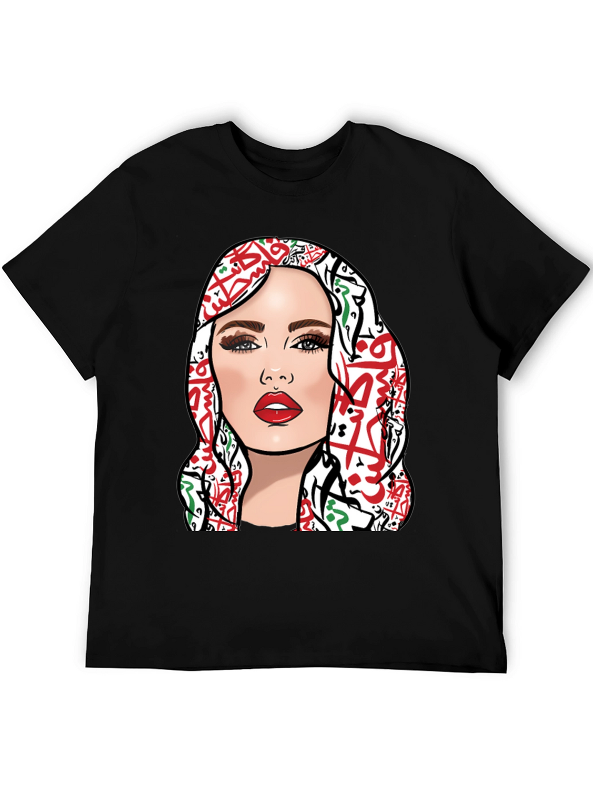 Palestine Woman Graphic T-Shirt