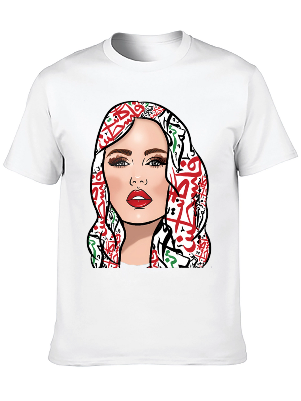 Palestine Woman Graphic T-Shirt