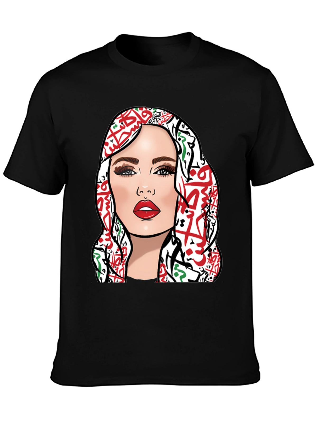 Palestine Woman Graphic T-Shirt