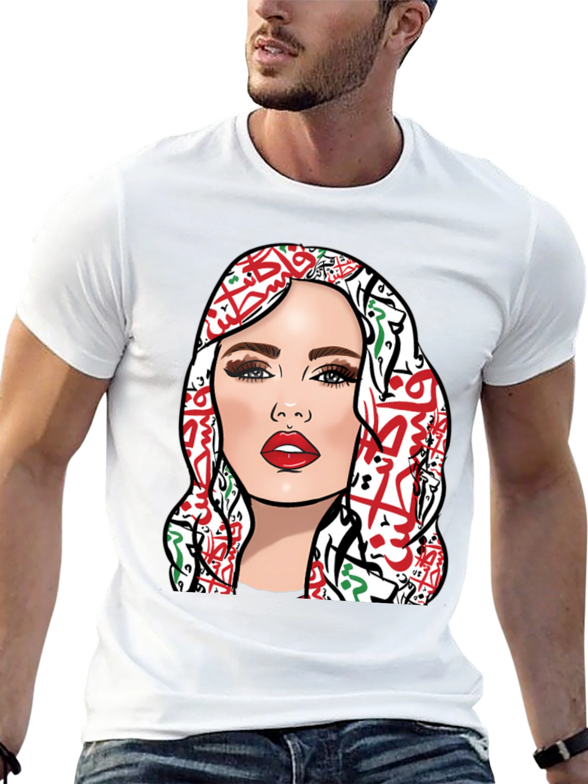 Palestine Woman Graphic T-Shirt
