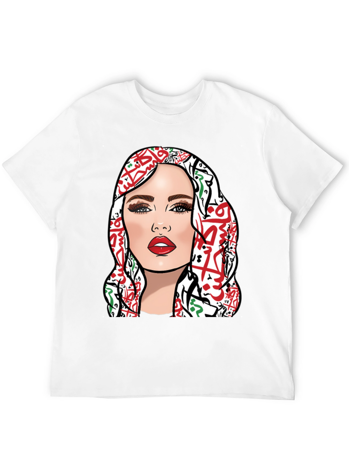 Palestine Woman Graphic T-Shirt