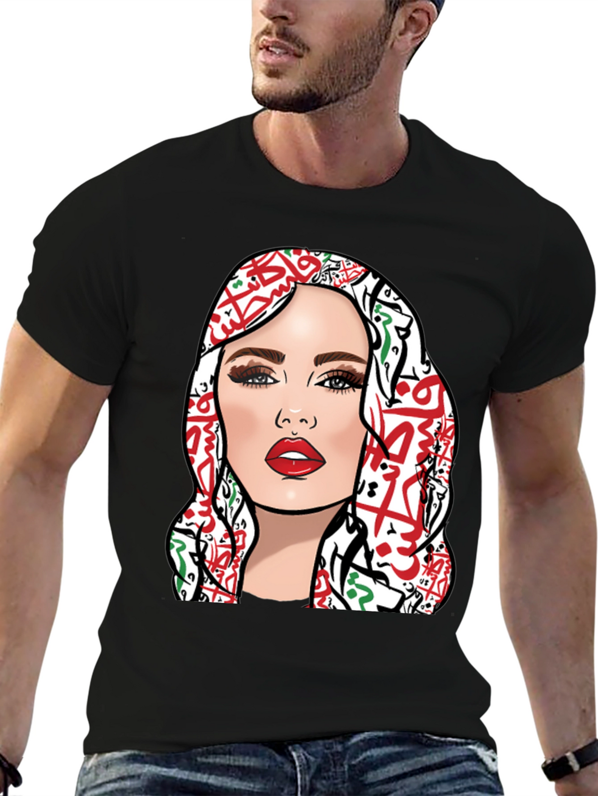 Palestine Woman Graphic T-Shirt
